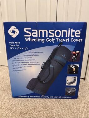 NEW IN BOX Samsonite Wheeling Golf Travel Cover